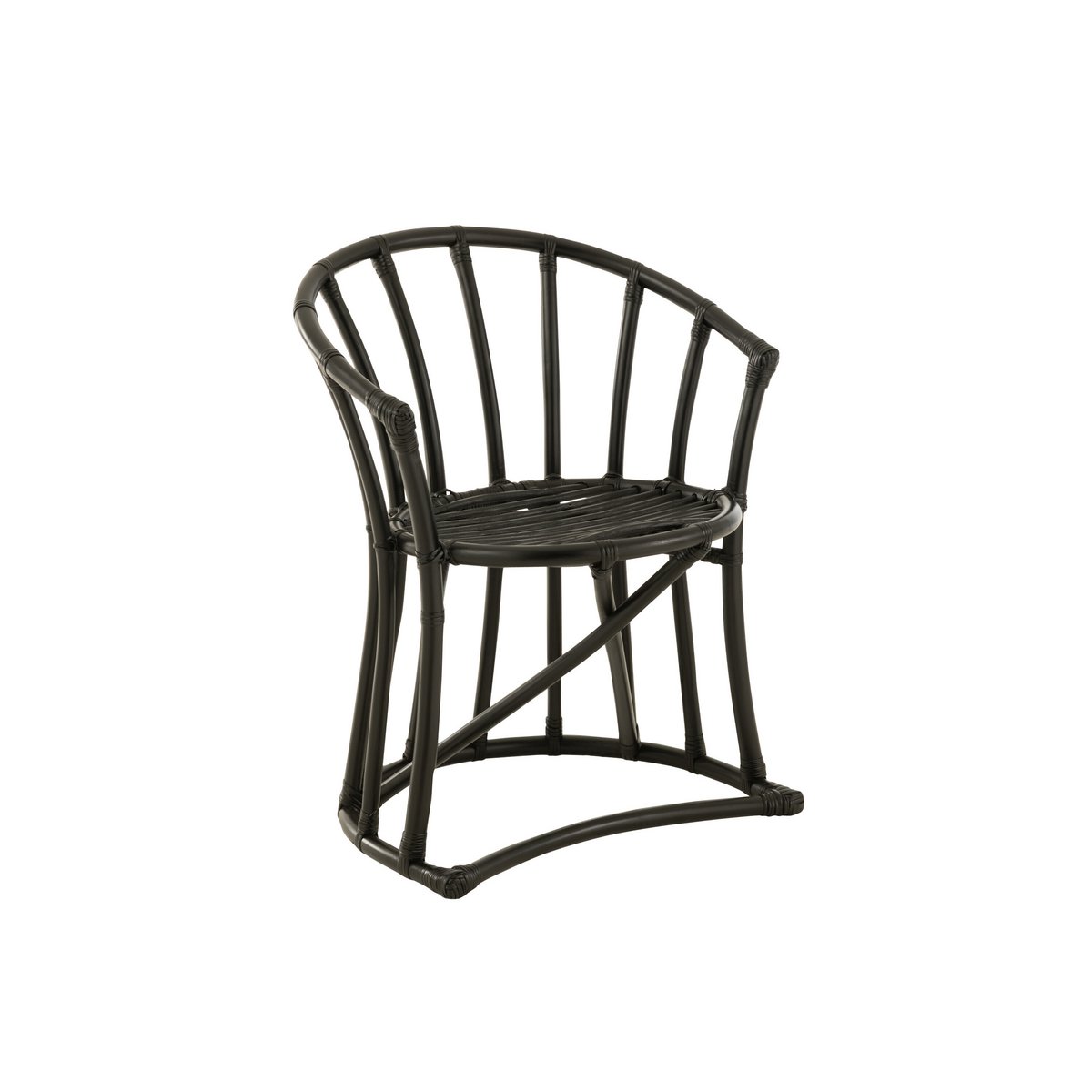 Chaise J-Line sur un fond neutre, mise en valeur du design