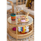 Table basse J-Line Jovelyne avec décorations estivales
