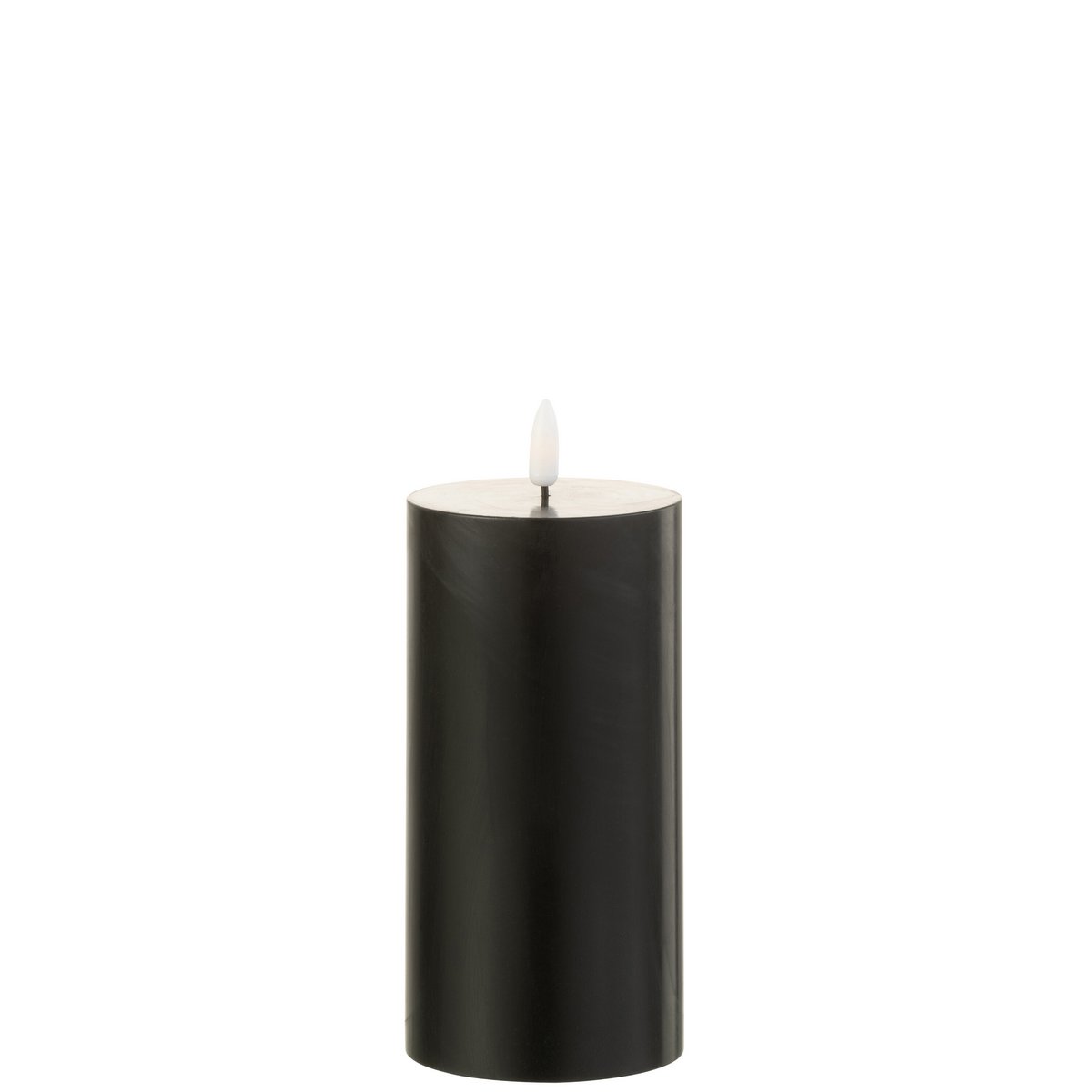 Bougie J-Line Liline noire, design cylindrique élégant