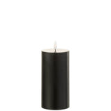 Bougie J-Line Liline noire, design cylindrique élégant