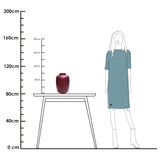 Vase Artic Matte en verre mauve mat