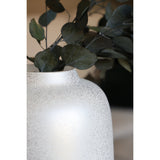 Vase en verre pailleté argenté Artic Sparkle