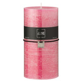 Bougie cylindrique J-Line rose XXL, élégante et raffinée