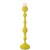 J-Line Bougeoir Monarchie Métal Jaune Grand