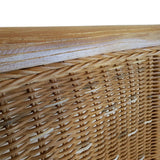 Chaises de salle à manger Ensemble avec des accoudoirs 2 pièces chaise de rotin Perth Capuccino Cockture Froms durable