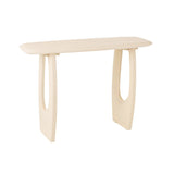 Console J-Line Mark en bois blanc, vue de face
