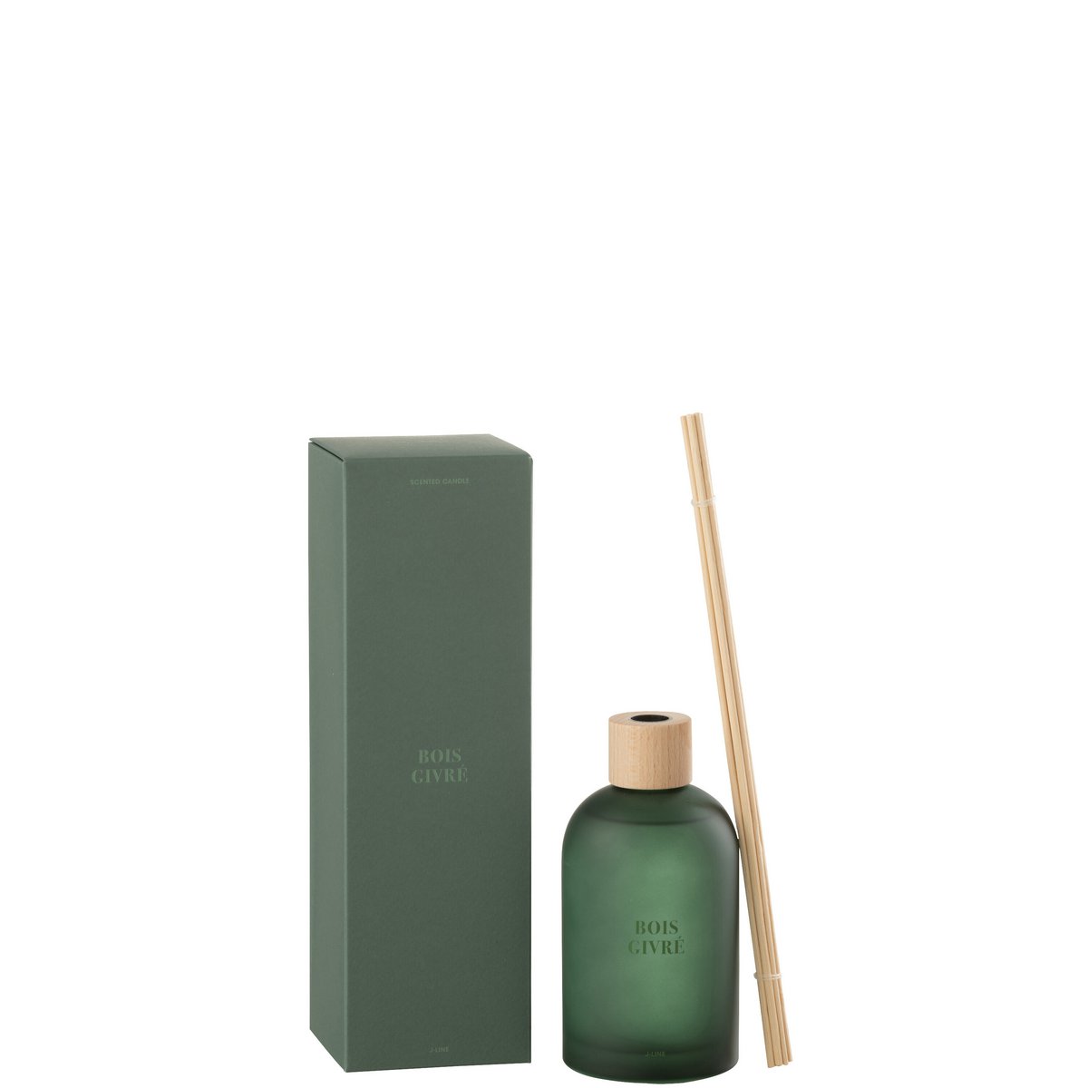 J-Line Bois Givré - Bâtonnets parfumés sur fond neutre