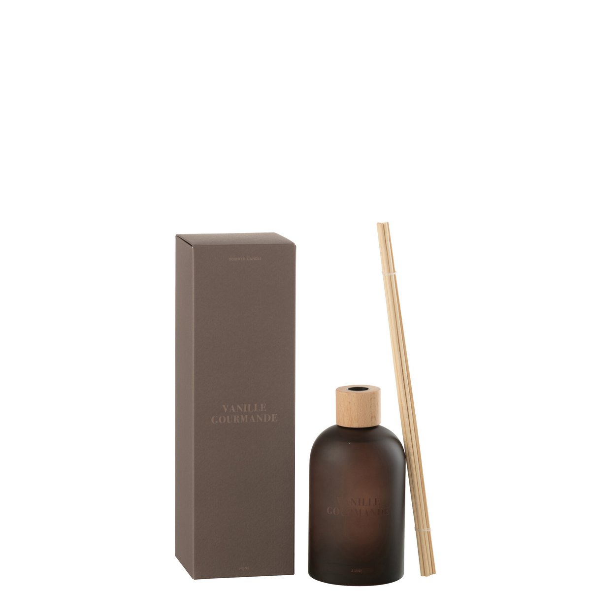 Diffuseur Vanille Gourmande J-Line sur fond neutre, 250 ml