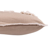 Détail des pompons sur le coussin J-Line Sapins de Noël
