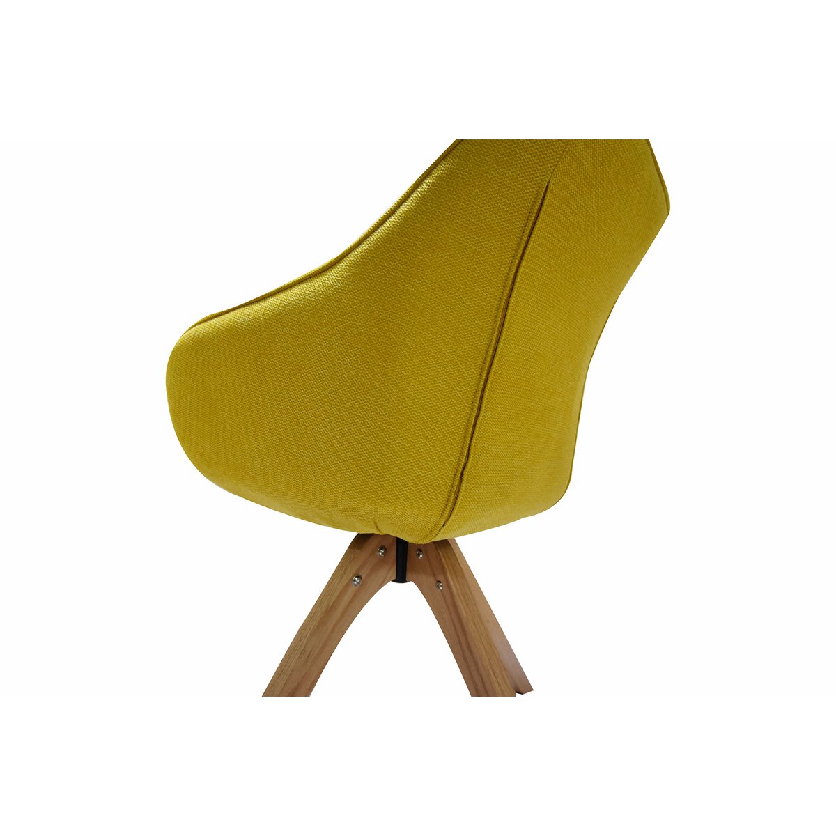 Chaise pivotante intégrée dans une salle à manger moderne