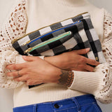 Pochette Max Caviar Bleu Mécano M