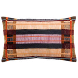 Coussin brodé Kaël Multico, design élégant avec motifs colorés