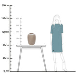 Vase Artic ivoire mat en verre