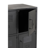 Armoire J-Line - 9 portes - métal - noir