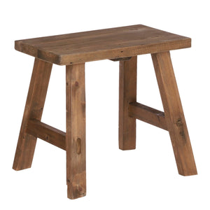 Tabouret Bold Marron Mica Decorations, en bois recyclé avec un design élégant.