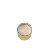 Bougie parfumée J-Line Luxuria - Vue de face, verre doré