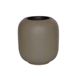Cache-pot en fibre de pierre beige taupe
