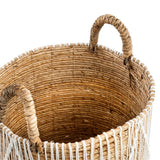 Le panier de macrame cousu droit - M