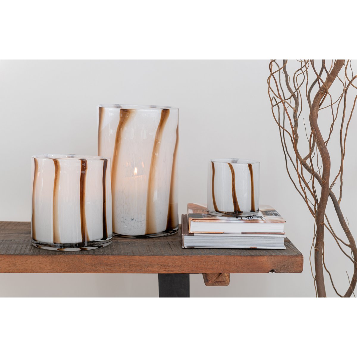 Lampe Strepen Safari J-Line sur pied avec éclairage doux