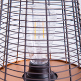 LED DECOL LED 27 cm de haut, en métal en noir, fermement construit - DED, décoration pour l'extérieur