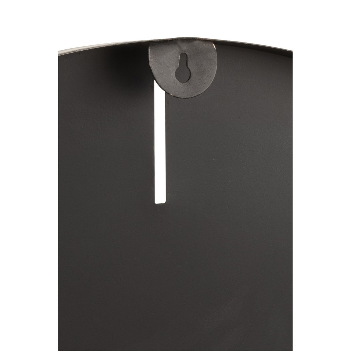 Détail du cadran de l'horloge J-Line, design industriel