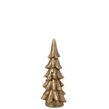 Sapin de Noël J-Line en or, décoration élégante pour les fêtes