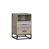 Commode Moebilia en bois et MDF avec objets de décoration