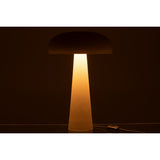 Détail de la lampe de table J-Line, finition en métal
