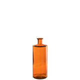 Vase large J-Line en verre orange, élégant et moderne, 40 cm de haut