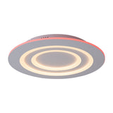Plafond LED "Mirel" Ø 50 cm, 6 cm de haut, métal et plastique en blancs, LED intégrés, 2400 lm, dimmable, fonction CCT 3000-6500 K, changement de couleur RVB