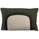 Coussin bicolore Laly Olive 40 x 65