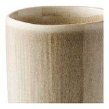 Lot de 4 tasses Viola, céramique beige, empilées