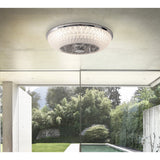 Plafond LED "Viento" avec ventilateur, en métal et en plastique, avec des LED intégrées, éclairage pour le salon ou le bureau