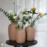Vase en verre sable mat arctique beige