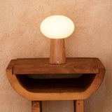 Lampe de table sans fil en bois marron clair Max