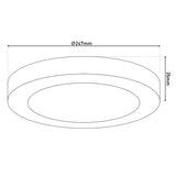 LED ON / MISE À JOUR lampe "Complex" D: 24,6 cm