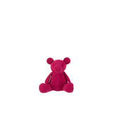 Figurine J-Line en velours rose, vue de profil