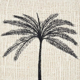 La Housse de Coussin Gili Palm - Noir Naturel