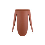 Tabouret Savor de Leitmotiv en orange brûlé, design élégant et moderne.