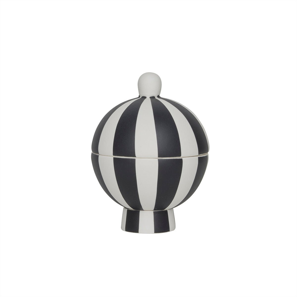 Bonbonnière Toppu en céramique, décorée à la main avec des couleurs douces.