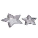 Déco Shell Star 12x 2er set box Master Box Starlight Gold ou Silver Christmas Decoration Aluminium