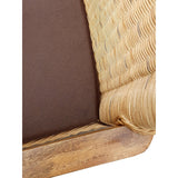 Chaises de salle à manger lot de 2 chaise en rotin avec accoudoirs tabac Perth chaise en osier fauteuil en rotin