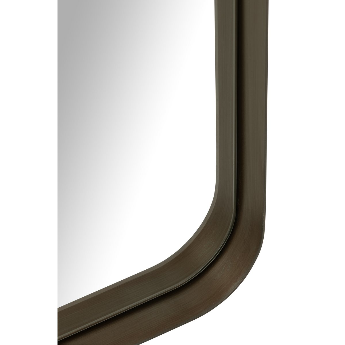 Détail du cadre en métal du miroir J-Line Markus