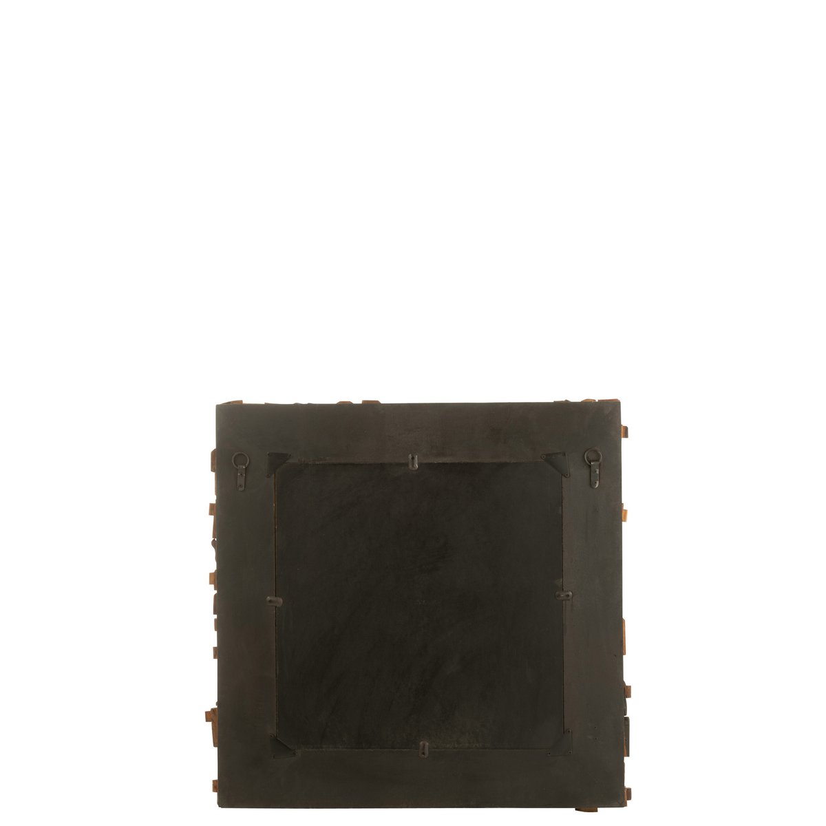 Détail du miroir J-Line Syma, finition bois naturel
