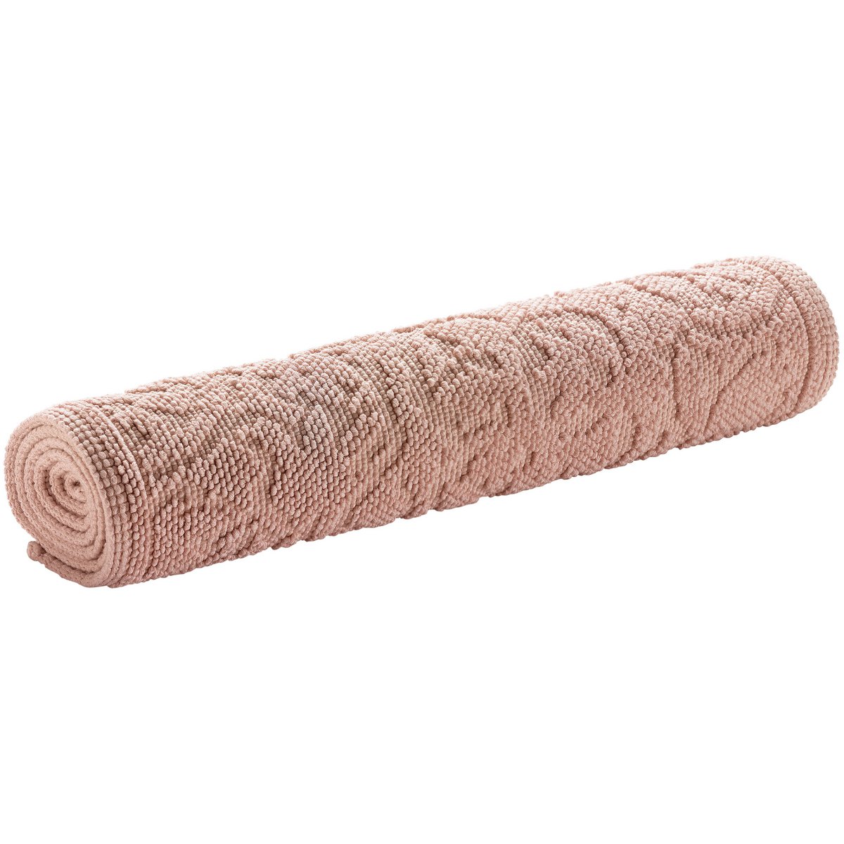Tapis de bain Gilda Aubepine en coton avec motif floral délicat