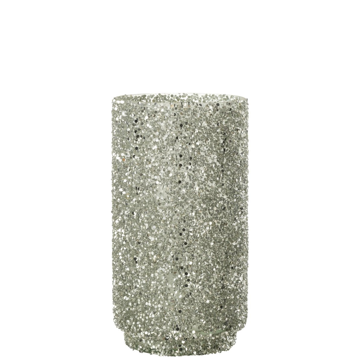 Lanterne J-Line Glitter sur étagère, style raffiné