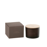 Bougie J-Line Vanille Gourmande, couleur marron, vue de face