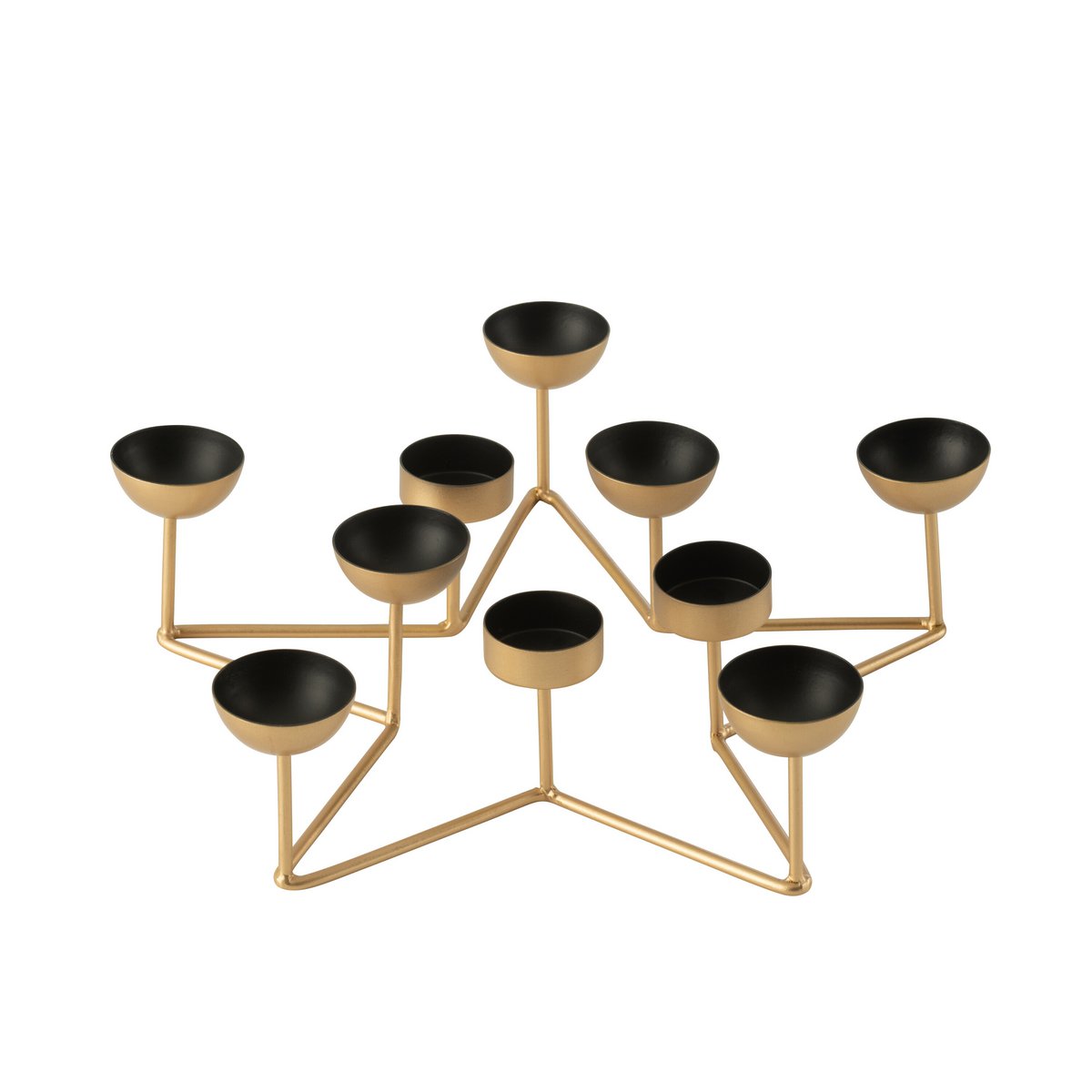 Photophore Étoile J-Line sur une table, ambiance chaleureuse