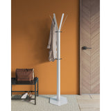 Gorillz Molto - Industriel - Porte-Manteau Sur Pied - 14 Patères - Blanc