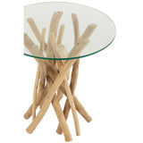 Détail des branches en teck de la table J-Line